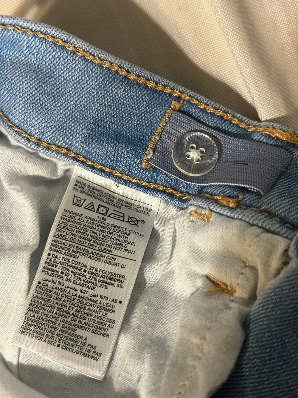 Old Navy Light Blue High-Rise Rockstar Jeggings girls 14